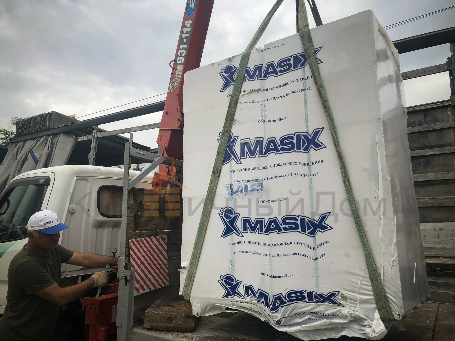 Газобетон Masix D500 625х150х250 мм фото 5